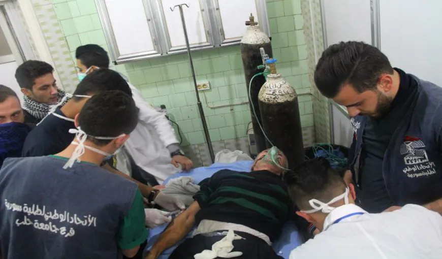 ATAC CHIMIC ÎN SIRIA: Peste 100 de persoane au necesitat îngrijiri după ce au inhalat gaz toxic în oraşul Alep
