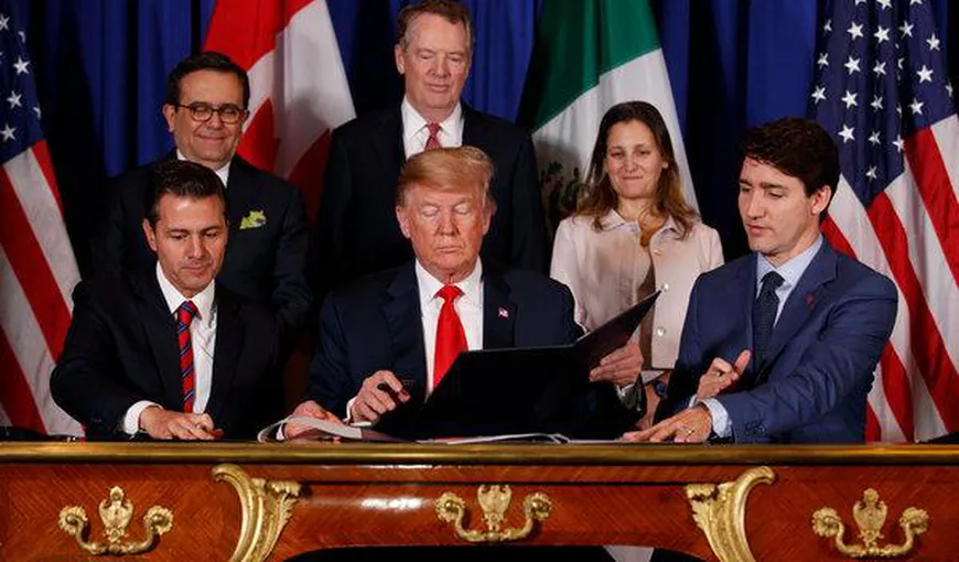 Victorie pentru Donald Trump: Statele Unite, Mexicul şi Canada au semnat un nou tratat de liber schimb