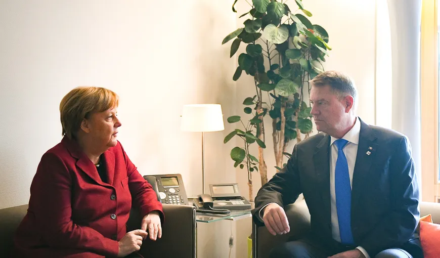 Klaus Iohannis s-a întâlnit cu Angela Merkel