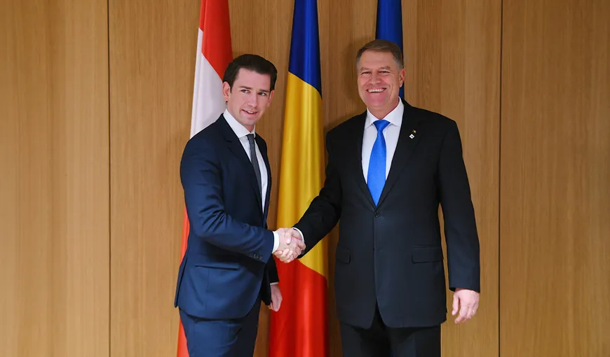 Cancelarul Austriei face, vineri, o vizită oficială în România. Sebastian Kurz are întâlniri cu Klaus Iohannis şi Viorica Dăncilă