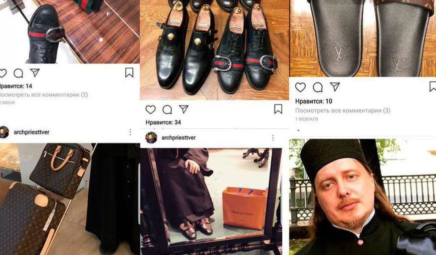 Un preot şi-a expus pe Instagram achiziţiile de articole Louis Vuitton