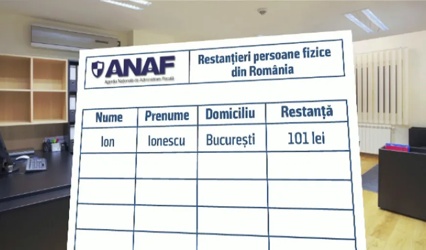 LISTA DATORNICILOR ANAF dispare din 2019. Cum vor fi executaţi silit românii cu datorii şi ce se întâmplă cu taxele locale