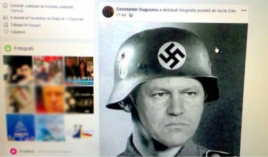 Consilierul judeţean care a redistribuit o fotografie trucată cu Iohannis îmbrăcat în uniformă de nazist a demisionat