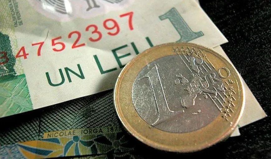 Euro a crescut spre pragul de 4,76 lei