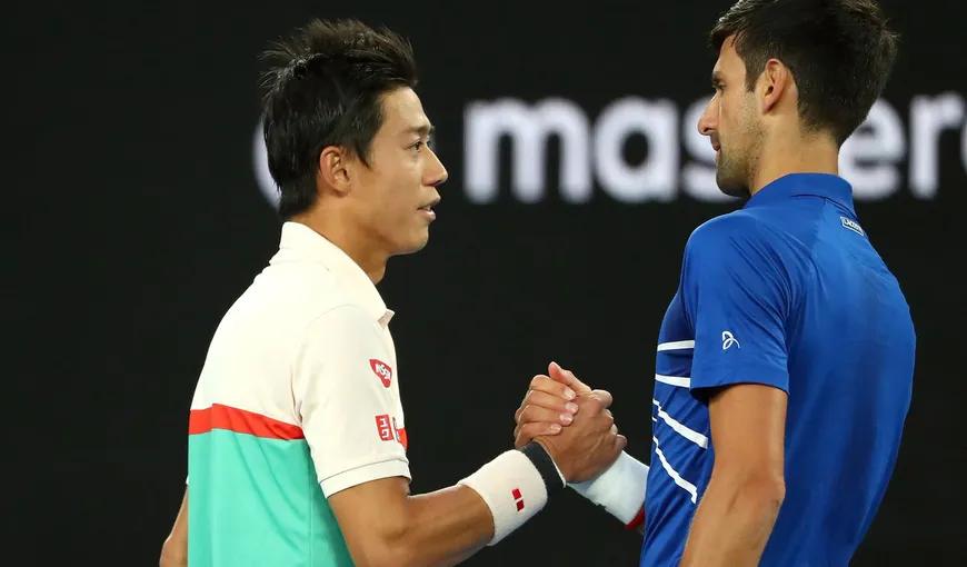 AUSTRALIAN OPEN 2019. Novak Djokovic s-a calificat în semifinale în doar 49 de minute. Nishikori i-a luat doar două game-uri