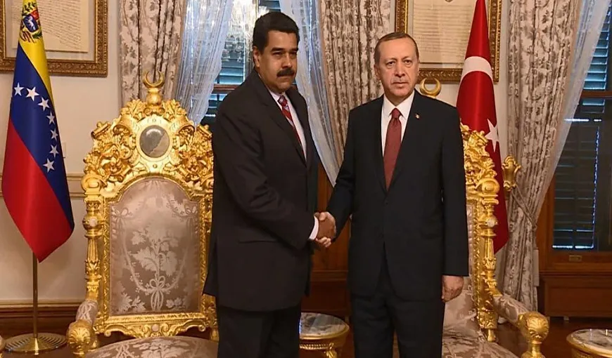 Erdogan îl sprijină pe preşedintele Venezuelei: „Frate Maduro, Turcia este alături de tine!”