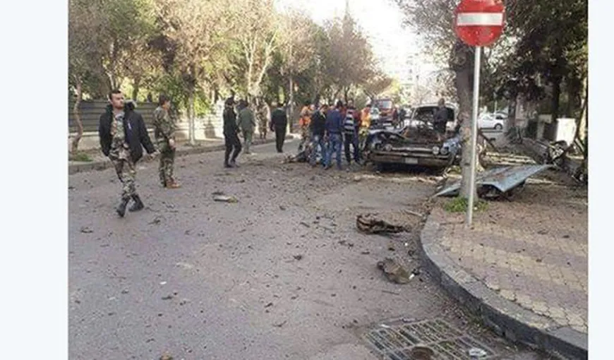 O maşină-capcană a explodat în apropierea ambasadei Rusiei la Damasc