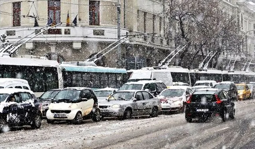 Prognoza meteo pentru Bucureşti a fost actualizată: Ninsori slabe, urmate de lapoviţă şi ploi în Capitală