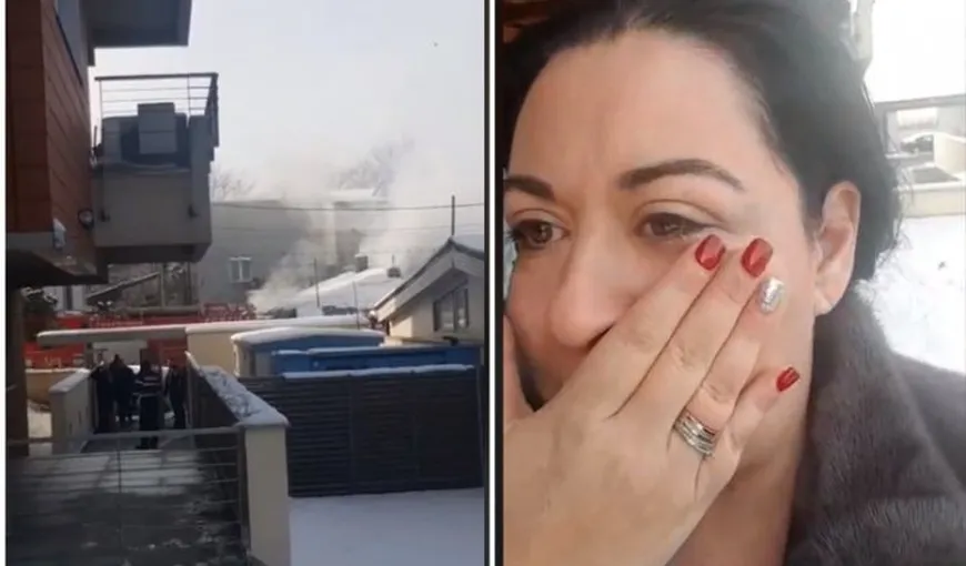 Oana Roman, clipe de groază! Soţul vedetei a salvat o femeie din incendiu VIDEO