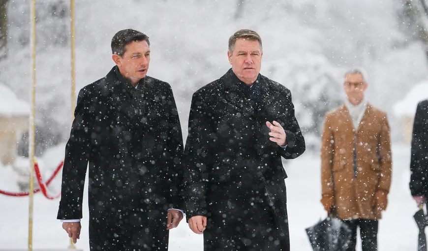 Klaus Iohannis l-a primit pe preşedintele Sloveniei, Borut Pahor, la Cotroceni UPDATE