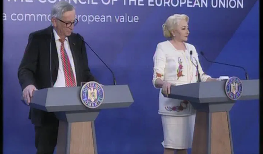 Juncker, la discuţii cu Dăncilă: Sper ca în timpul mandatului acestei Comisii, România să intre în Schengen