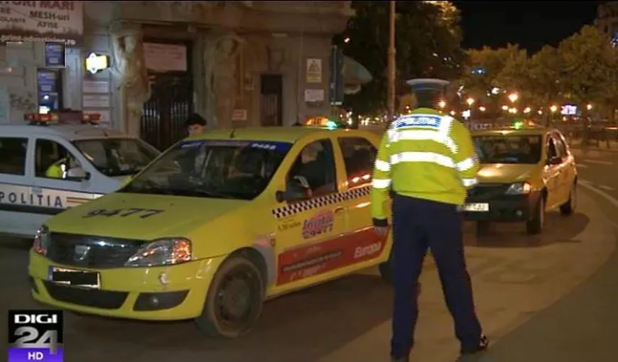 Razie printre taximetriştii din Capitală: Amenzi de aproape 30.000 de lei. Un şofer a rămas fără permis pentru că era beat