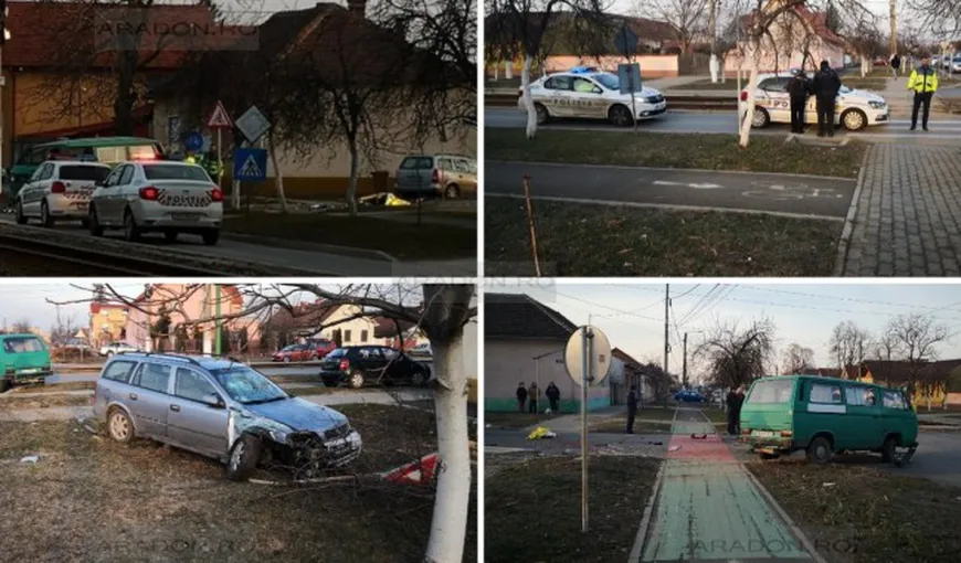 Accident grav la Arad, un mort şi doi răniţi grav