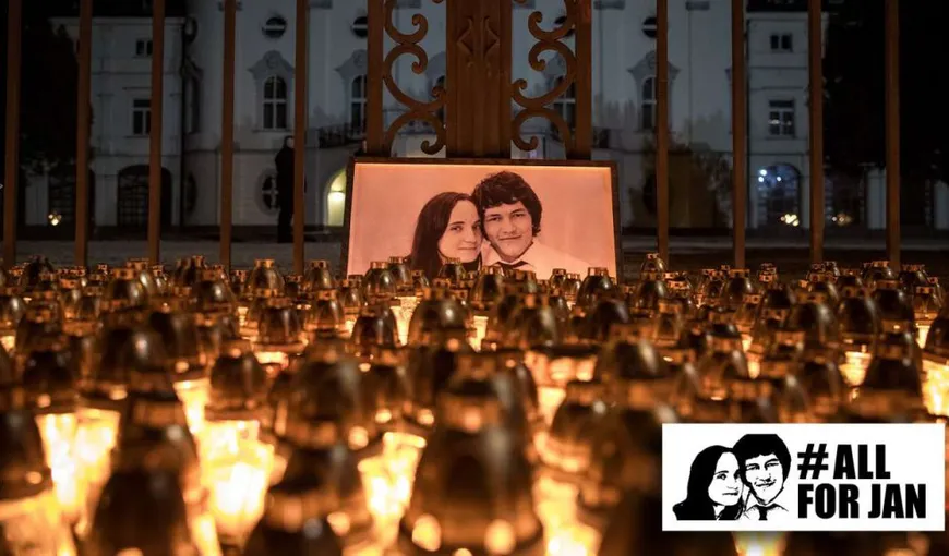 Mii de persoane au mărşăluit în Slovacia împotriva corupţiei, la un an de la uciderea jurnalistului Jan Kuciak