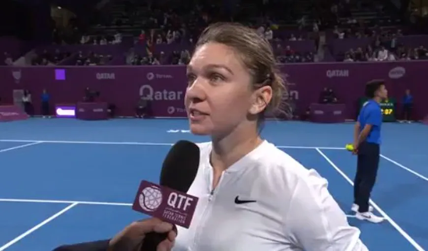 Simona Halep, prima reacţie după calificarea în finala de la Doha: „Este cel mai bun meci făcut de mine”