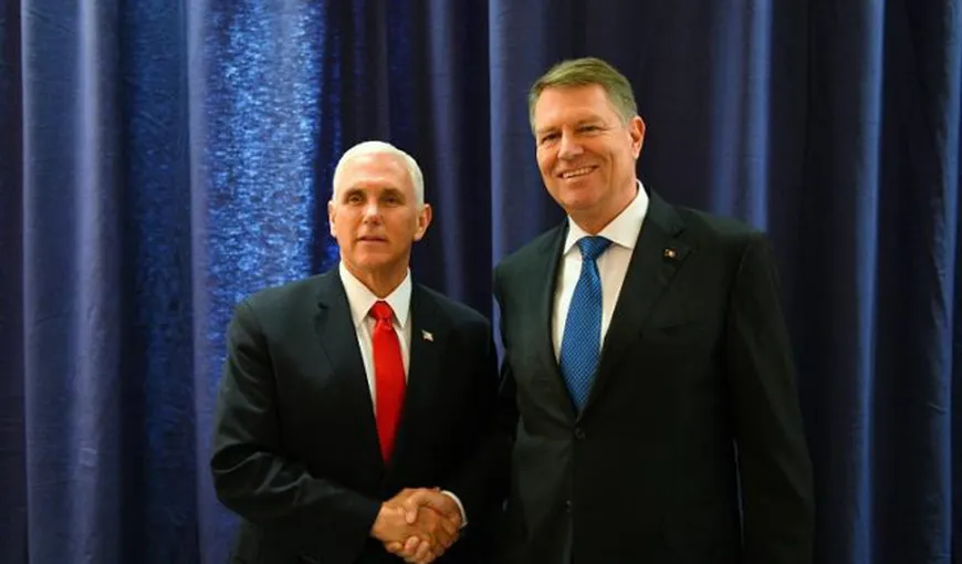 Klaus Iohannis, întâlnire cu vicepreşedintele american Mike Pence. Ce au discutat cei doi lideri