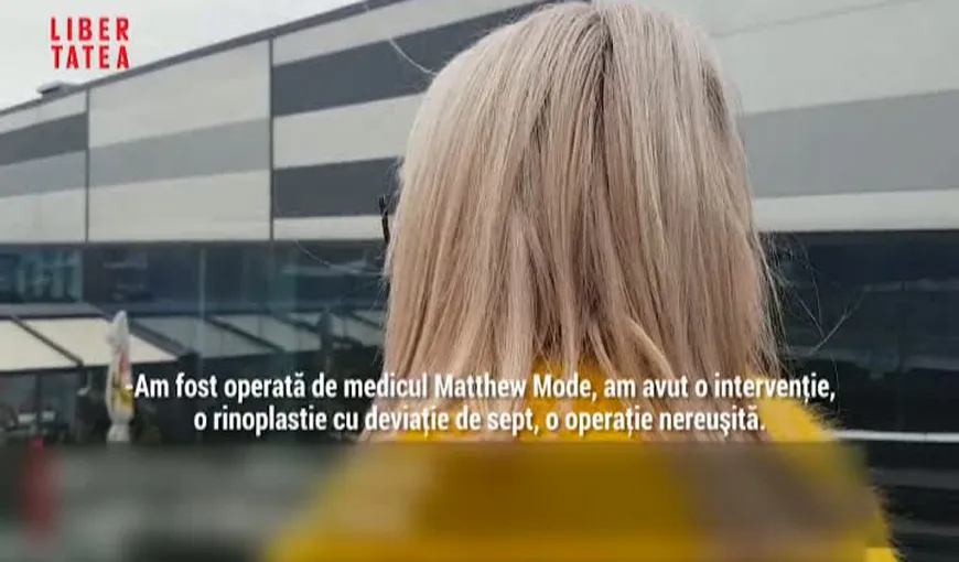 Pacienta falsului medic italian, declaraţii şocante după operaţie: „Am rămas cu o gaură la nas” VIDEO