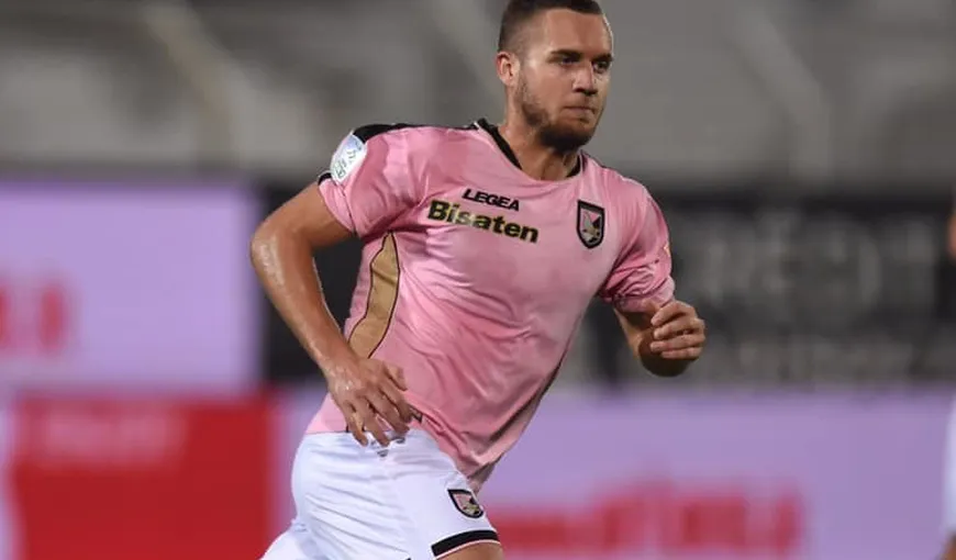 George Puşcaş a înscris două goluri pentru Palermo în meciul cu Perugia, echipa lui Vlad Dragomir VIDEO
