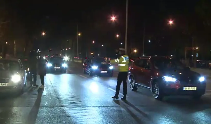 Şoferi băuţi, drogaţi şi fără permis, prinşi de poliţişti în timpul unei razii în Bucureşti