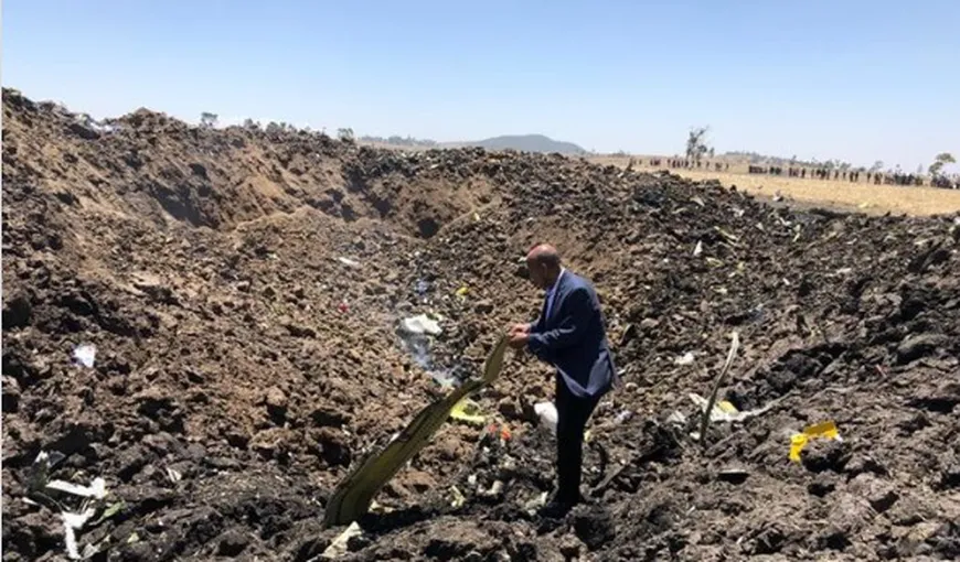 Boeing prăbuşit în Etiopia. Cele două cutii negre ale avionului au fost găsite