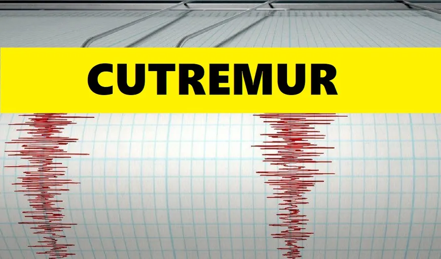 CUTREMUR cu magnitudine 4.4 în urmă cu puţin timp, la o adâncime de 32 de kilometri