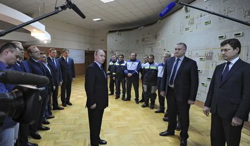 Vladimir Putin inaugurează două centrale electrice în Crimeea