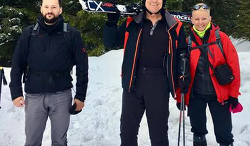 Klaus Iohannis, din nou la schi. Preşedintele a mers în acest weekend pe pârtie la Păltiniş