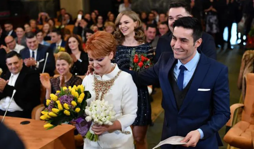 Loredana Groza a cântat la nunta Olguţei Vasilescu cu Claudiu Manda. Ce au făcut mirii la o melodie de dragoste VIDEO