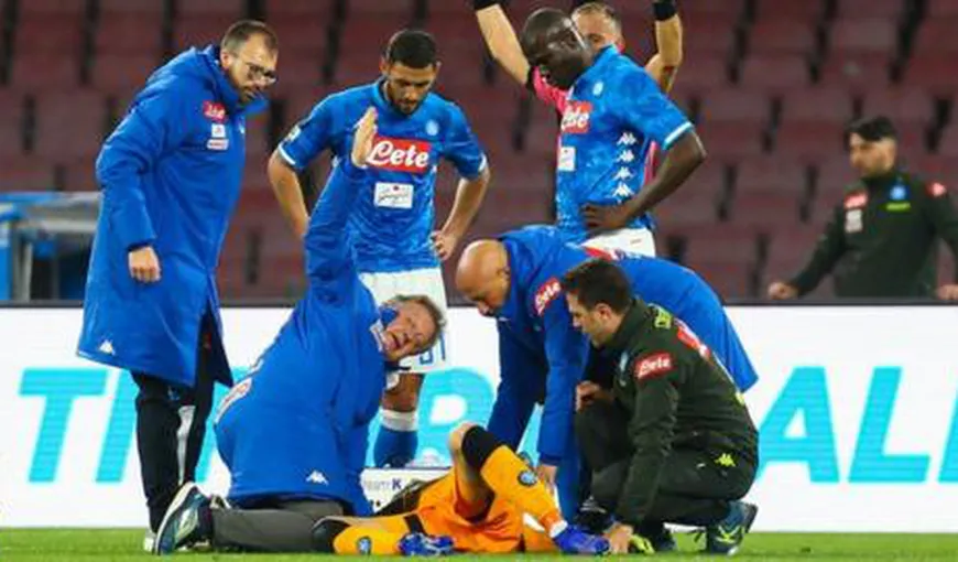Imagini şocante pe terenul de fotbal. Portarul lui Napoli, David Ospina, aproape de moarte VIDEO