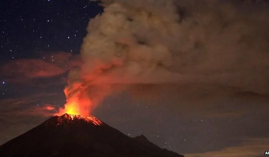 Vulcanul Popocatepetl a erupt. Nori de cenuşă şi explozii puternice