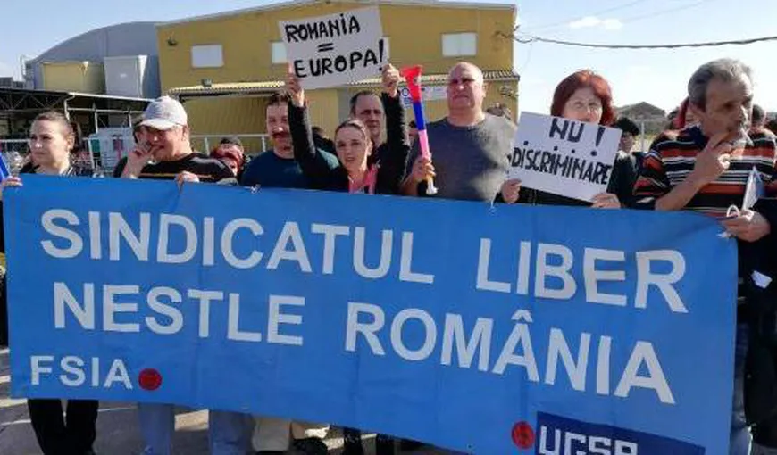 Angajaţii fabricii Nestle au protestat la Timişoara, nemulţumiţi de salariile compensatorii