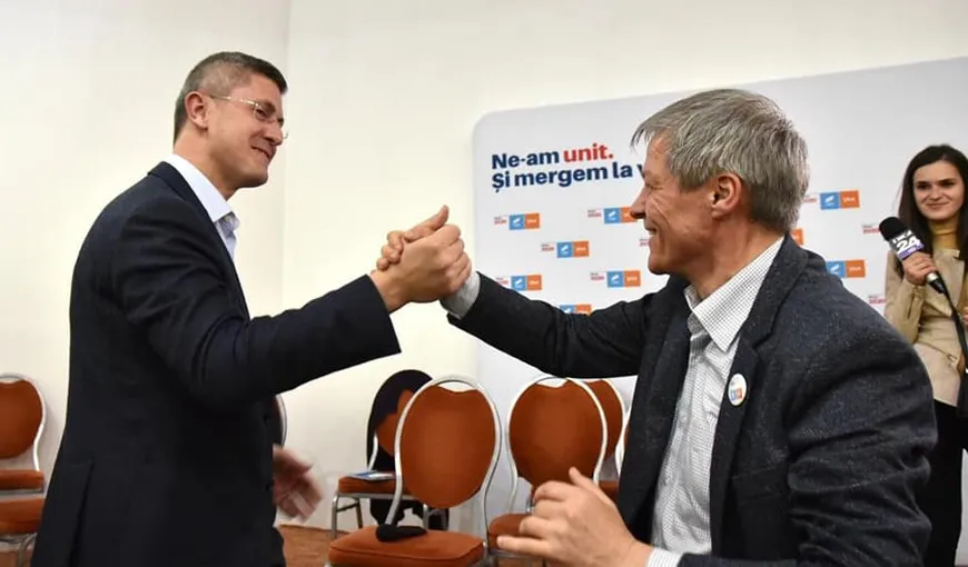 Dan Barna şi Dacian Cioloş au anunţat alianţa pentru prezidenţiale: Barna va fi în turul doi cu Iohannis VIDEO