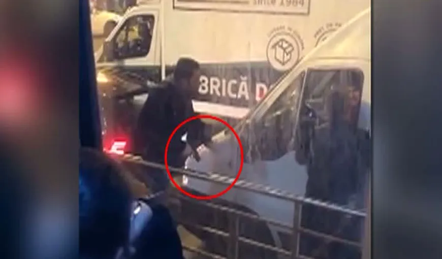 Răsturnare de situaţie în cazul pistolarului filmat în Bucureşti. Bărbatul este poliţist şi se afla în misiune