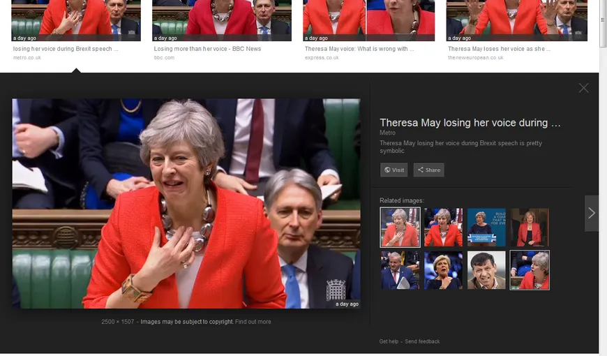 Premierul britanic Theresa May trăieşte momente cumplite. Şi-a pierdut vocea