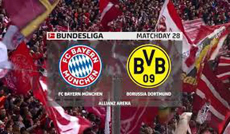 REZULTAT-ŞOC în derby-ul Bayern Munchen – Borussia Dortmund. GOLURI pe BANDĂ RULANTĂ