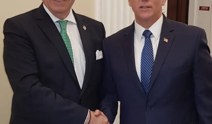 Călin Popescu-Tăriceanu s-a întâlnit cu Mike Pence, vicepreşedintele SUA, la Washington