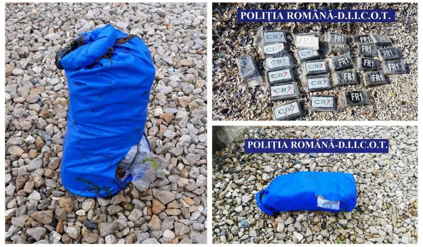 Noi pachete de droguri, găsite luni la malul Mării Negre. Până acum au fost descoperite 152 de kg de droguri