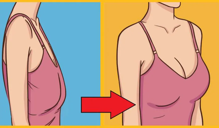 4 exerciţii pentru sâni frumoşi. Incearcă-le şi tu! Nu sunt grele!
