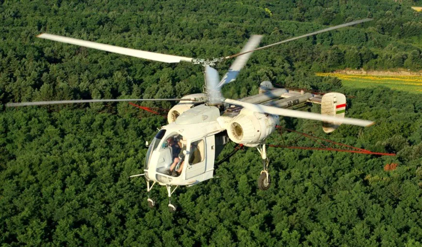 Un elicopter dubios a fost descoperit prăbuşit, la Săpânţa. Pilotul e mort, aparatul nu avea niciun însemn de înmatriculare