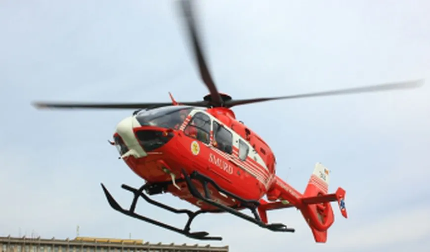 Copil accidentat grav, transportat cu elicopterul SMURD la un spital din Iaşi