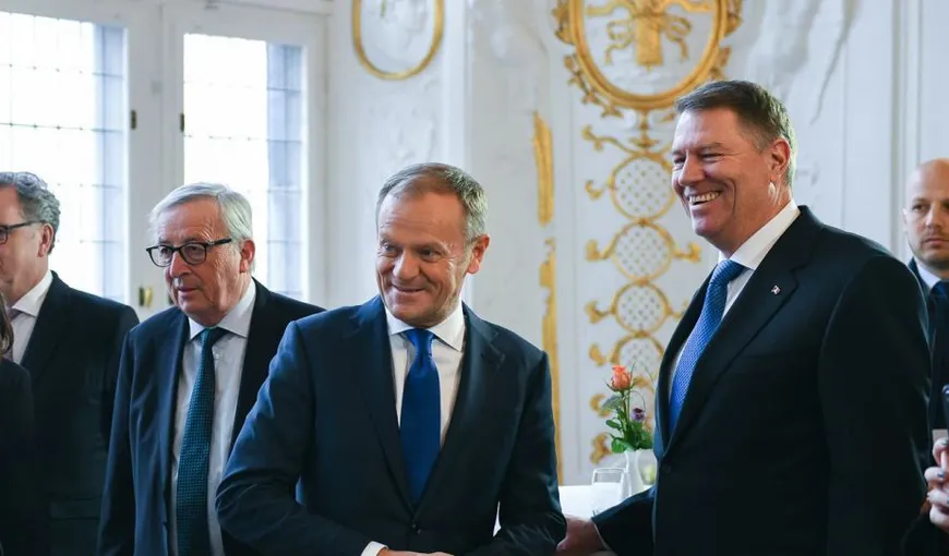 Klaus Iohannis, felicitat de Donald Tusk pentru preşedinţia României la Consiliul UE
