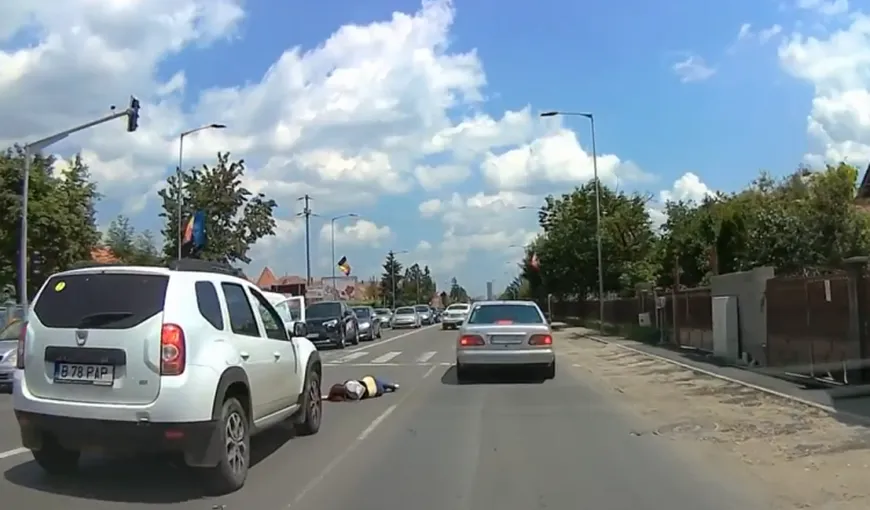 Accident grav în Cluj. O tânără a fost lovită de o maşină după ce a traversat neregulamentar