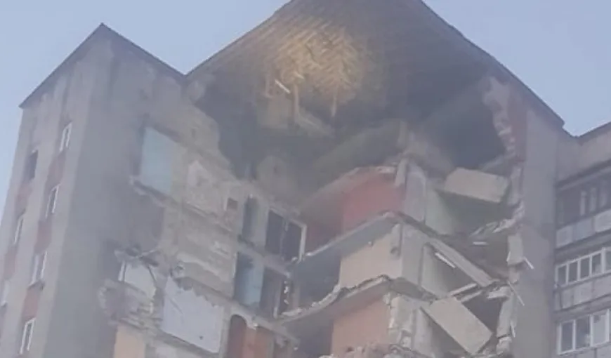 Bloc cu nouă etaje, prăbuşit în Republica Moldova VIDEO ŞOCANT