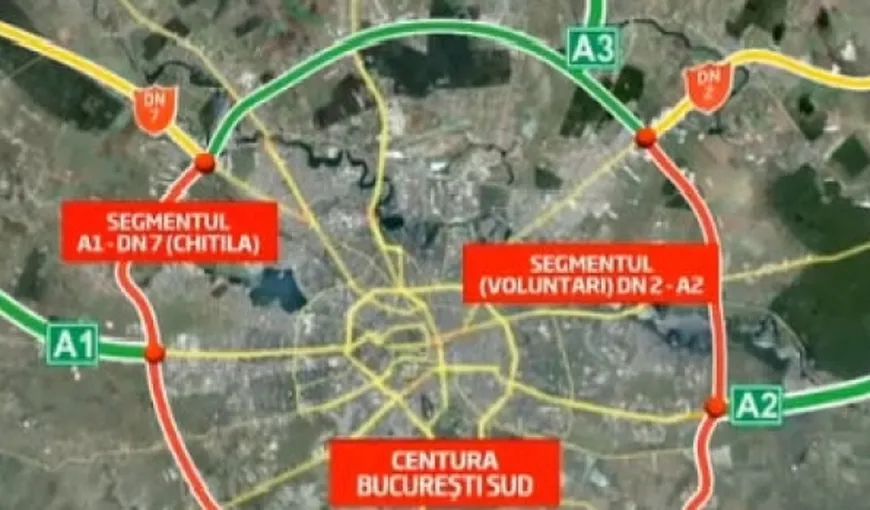 Proiectarea şi execuţia primelor trei loturi ale Autostrăzii de Centură Bucureşti Nord au fost scoase la licitaţie