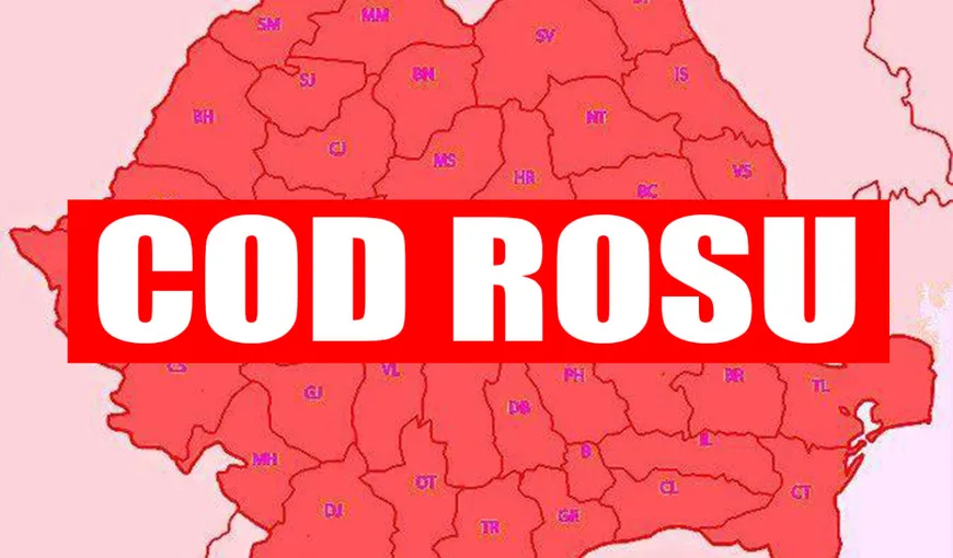 Cod roşu de inundaţii în judeţele Ialomiţa şi Prahova. UPDATE: A fost emis şi un COD PORTOCALIU  pentru alte zone