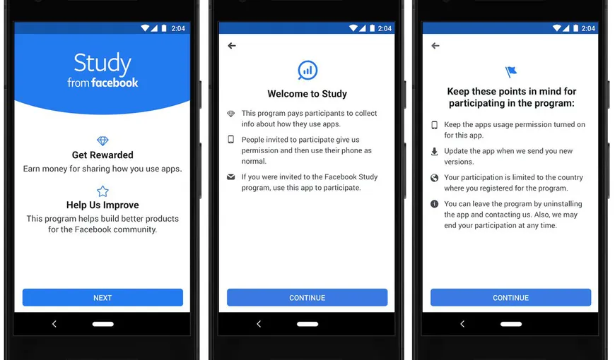 Facebook lansează o aplicaţie care te plăteşte. Primeşti bani dacă accepţi să-ţi fie colectate datele