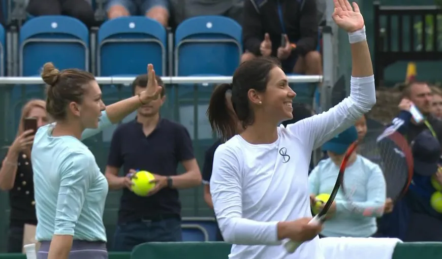 Simona Halep şi Raluca Olaru, în semifinalele probei de dublu de la Eastbourne