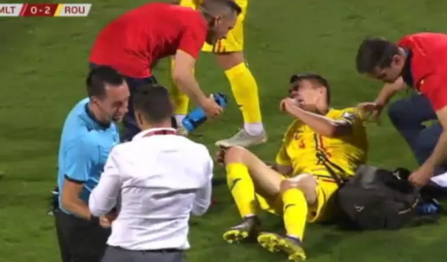 MALTA – ROMANIA 0-4. Accidentare HORROR pentru Ionuţ Nedelcearu! Riscă să rateze participarea la EURO 2019 cu România U21 VIDEO