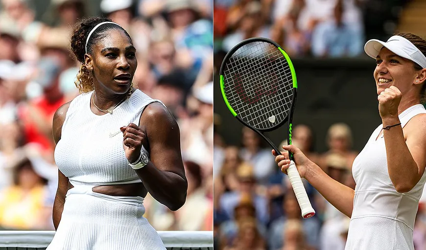 Simona Halep – Serena Williams, în finala de la Wimbledon. Eurosport: Halep stă între istorie şi Serena Williams