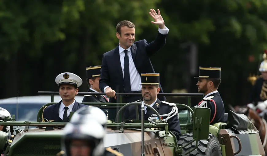 Paradă militară de Ziua Franţei, la Paris. Preşedintele Emmanuel Macron, huiduit de câţiva protestatari pe Champs-Elysees